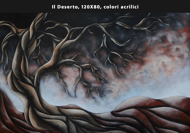 7 Il Deserto, 120X80, colori acrilici